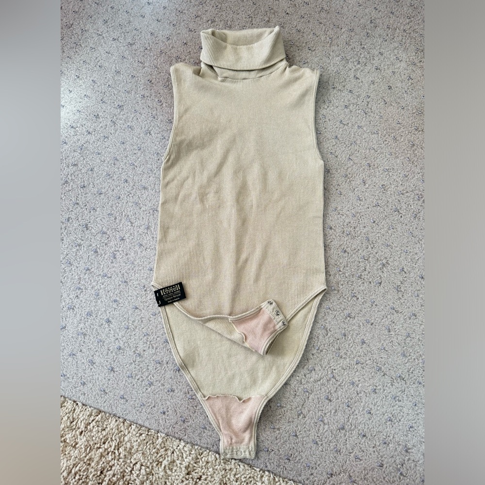 Designer $$ Wolford bodysuit sleeveless top sz S